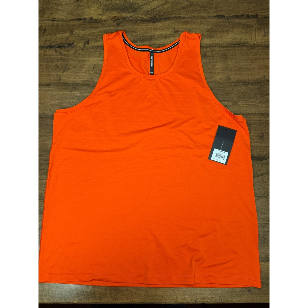 Ten Thousand Versatile Tank Mens Large Punch Orange Training Gym Top